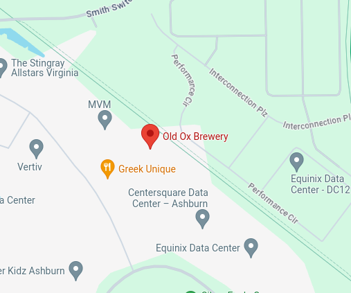 Map of Old ox brewery